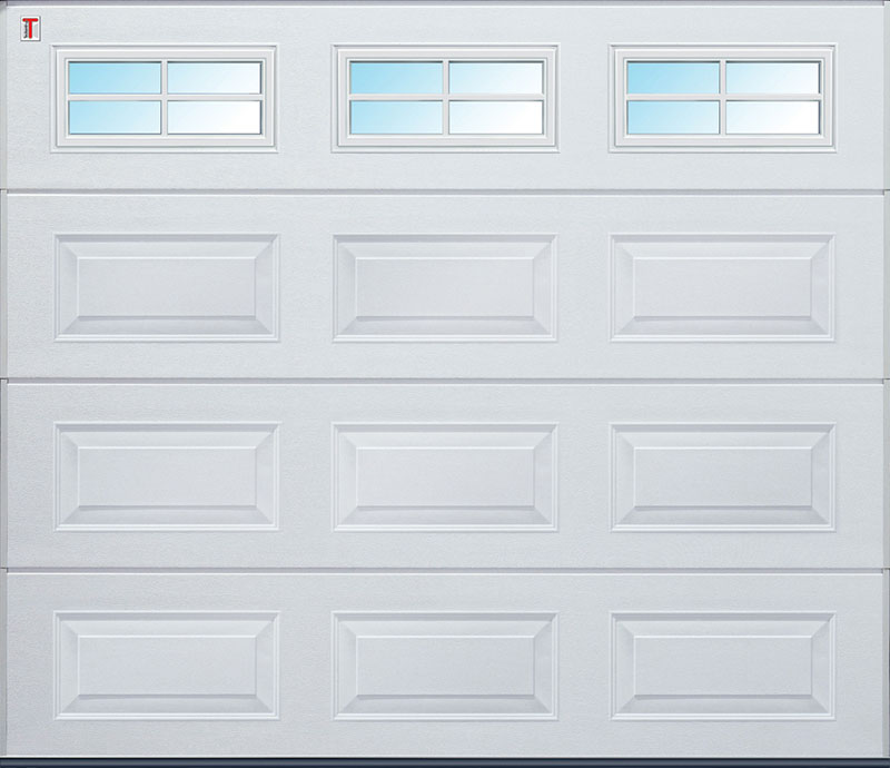 Carteck Sectional Garage Doors - Georgian with Windows