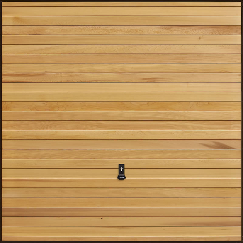Garadoor Up and Over Garage Doors - Horizontal Cedar