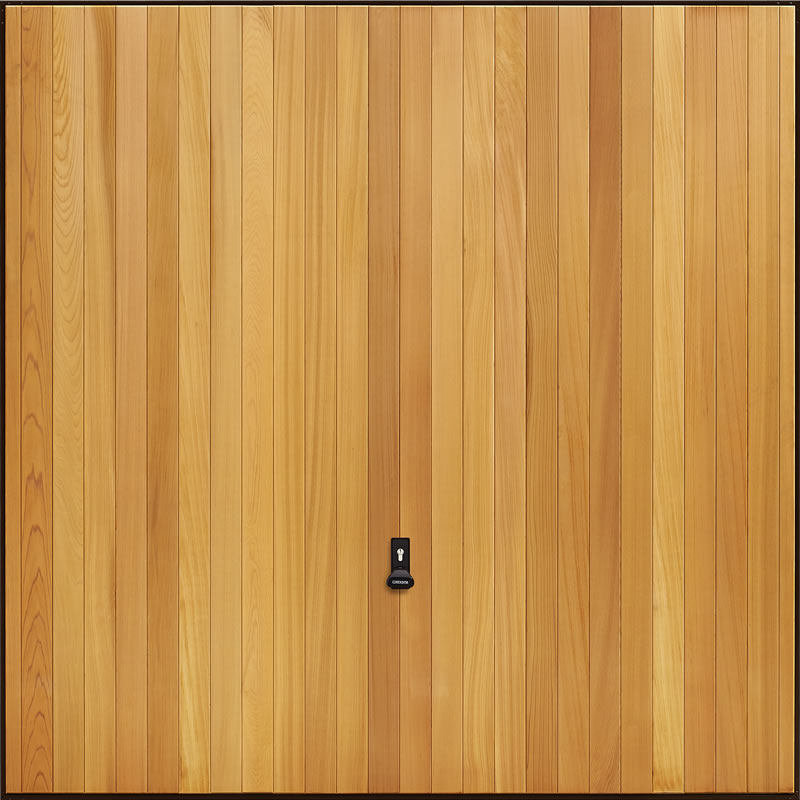 Garadoor Up and Over Garage Doors - Vertical Cedar