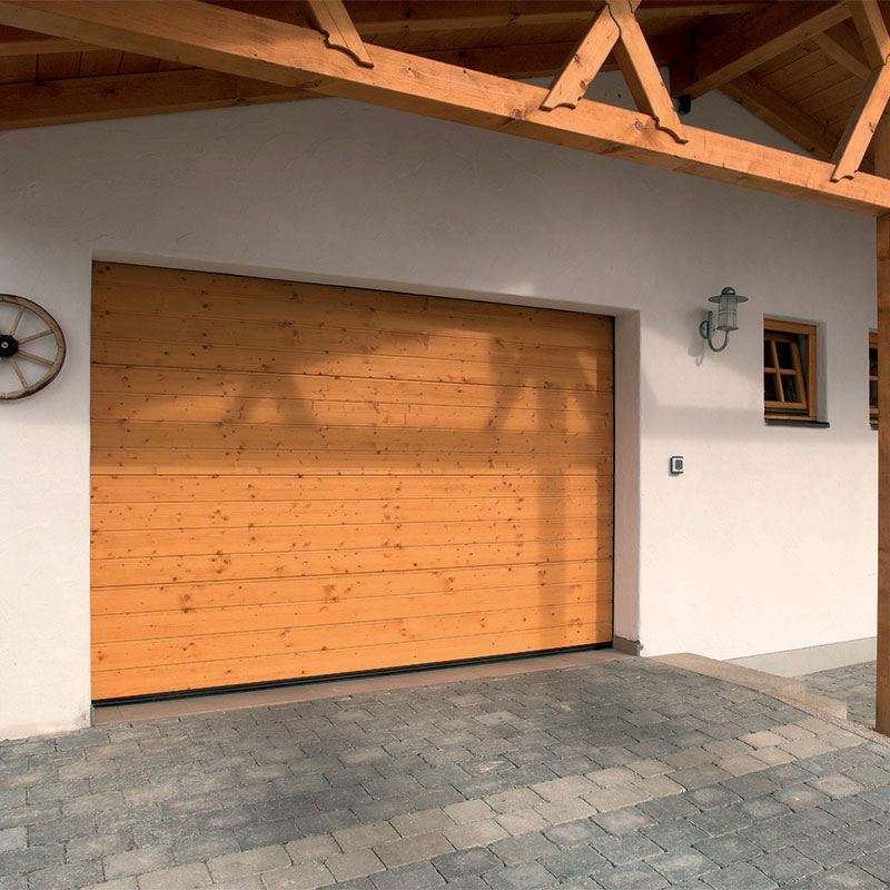 Hormann Sectional Garage Doors - S Ribbed Nordic Pine