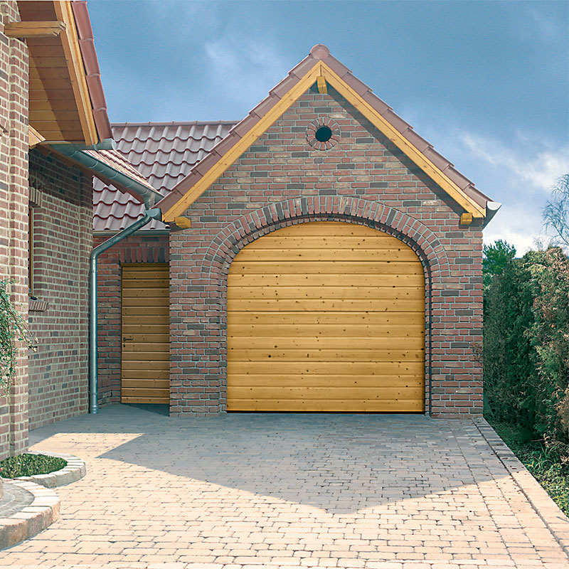 Hormann Sectional Garage Doors - S Ribbed Nordic Pine