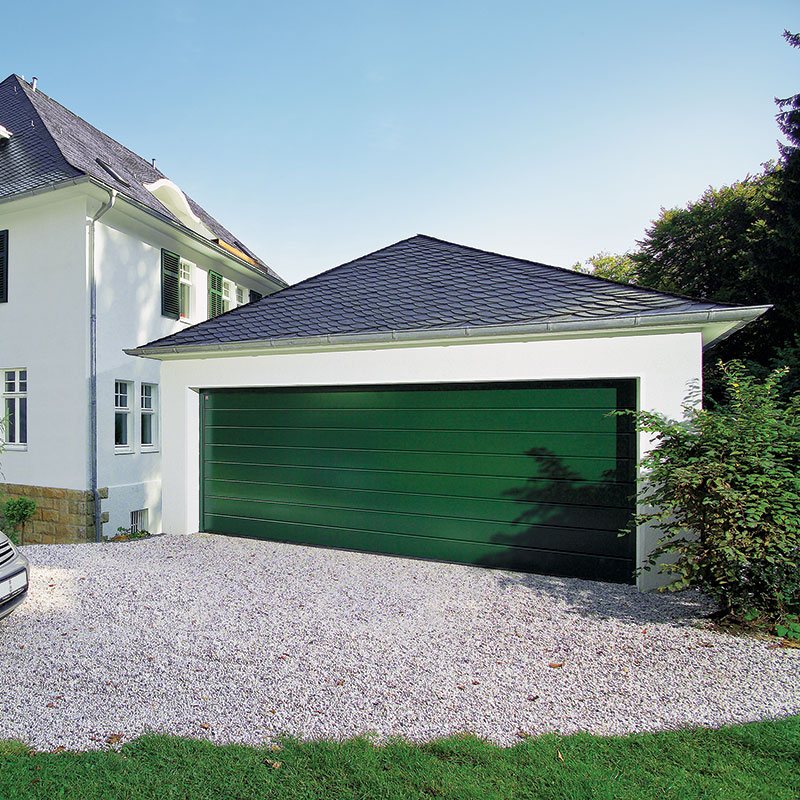 Sectional garage doors