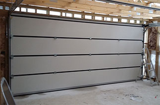Inside view of a Carteck double sectional garage door. Fitted in Wokingham, Berkshire.