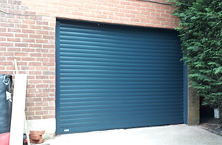 A Sws Seceuroglide Excel garage door in Anthracite Grey fitted in Basingstoke, Hampshire