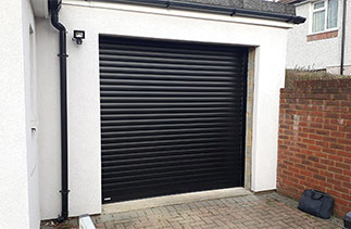 A Sws Seceuroglide excel roller shutter garage door. Fitted near Maidenhead, Berkshire.
